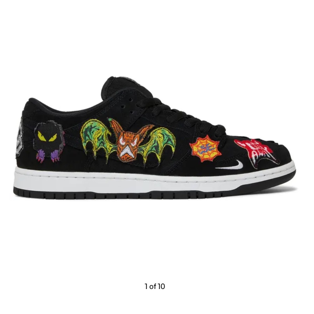 Nike Dunk Low Pro SB Black with Multicolor Graphics